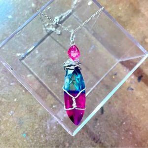 Ametrine Fashion Crystal Necklace